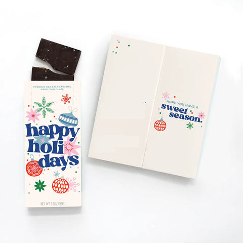 Holiday Lights Chocolate Greeting Card