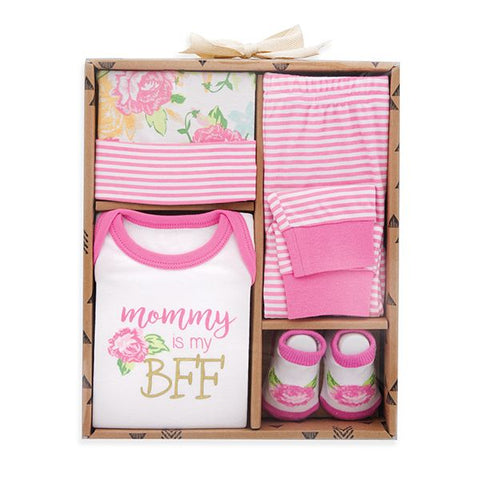 'Mommy Is My BFF' Baby Girl Gift Set