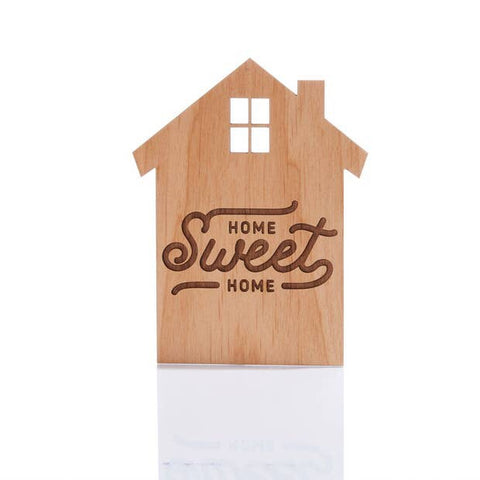 Home Sweet Home Wood Greeting Card