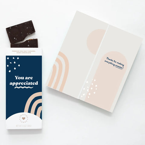 You are appreciated Chocolate Greeting Card